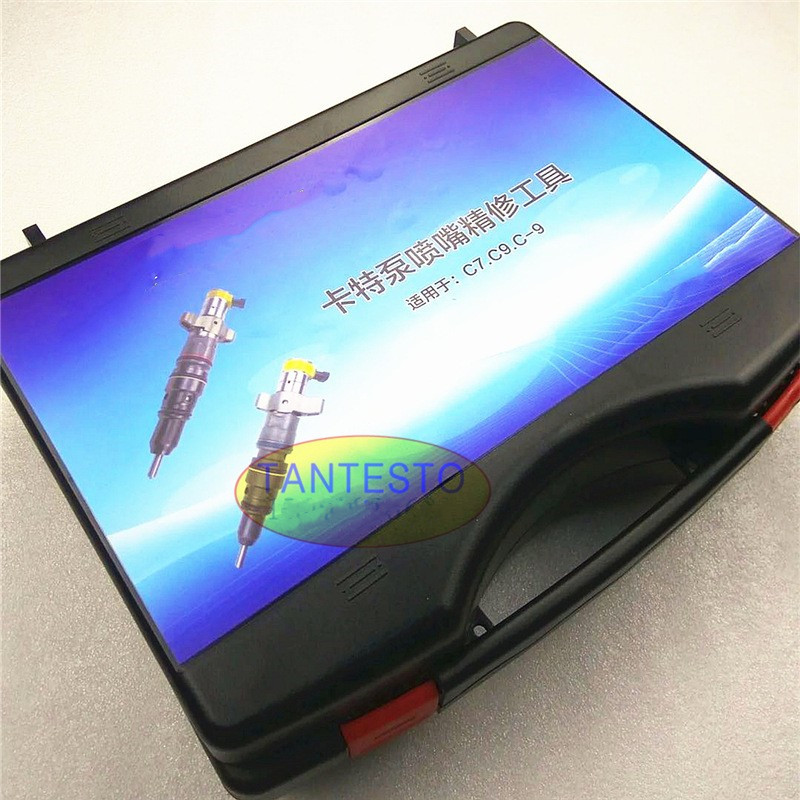 适用卡特泵喷嘴精修工具C7C9适配器开启压力测试夹具拆装分解套装