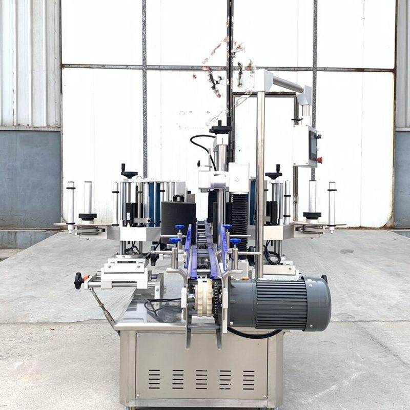 全自动上下塑料PE袋子平面分页贴标机 商用纸箱扁瓶贴标签机