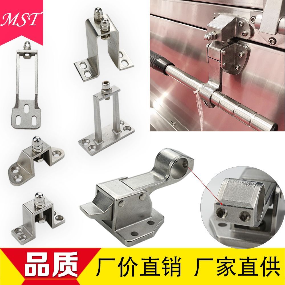 不锈钢圆底双联动把手蒸箱蒸柜拉手冷库门锁恒温烘箱工业烤箱把手
