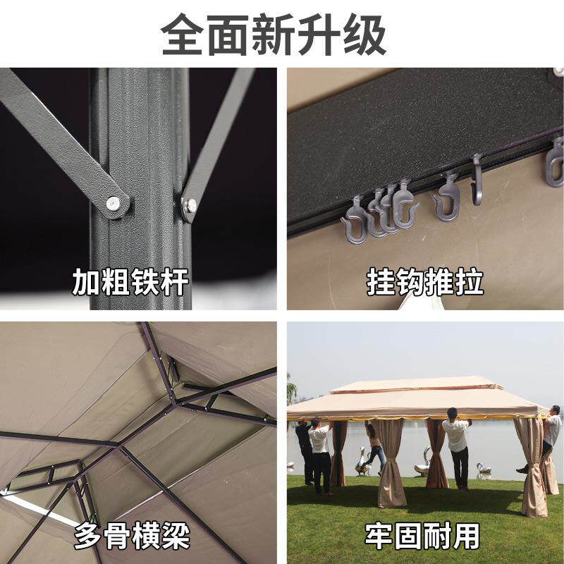 户外遮阳棚雨棚大型告遮园阳伞摆摊罗马帐篷庭广亭院849花凉活动