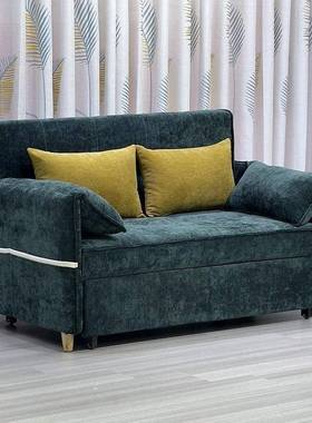 小户型人沙艺发床折叠多功能现代简约办书房两VZP公用布双单人1.5