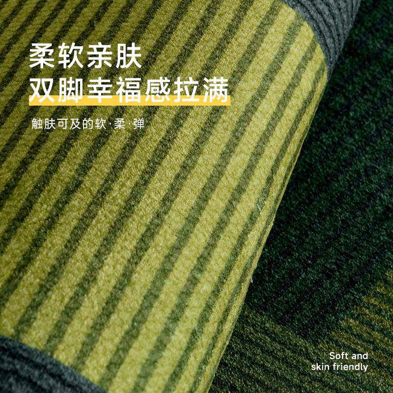 2024新款古客20240823厅脏地毯耐易理绿色复法式卧室地打毯床边毯