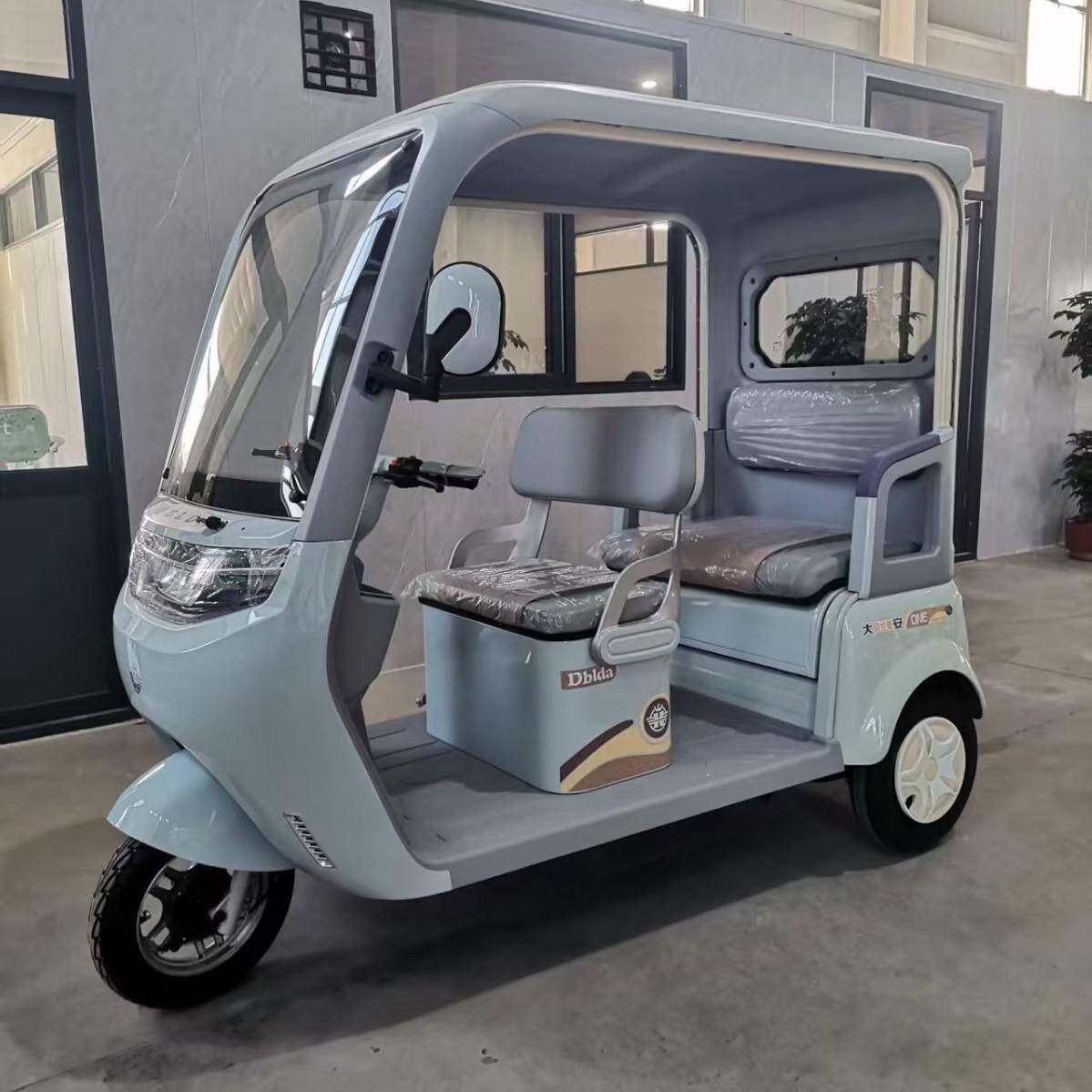 电动三轮牌车一体棚加宽双排座三大功率源厂家可上家用带头棚霸王