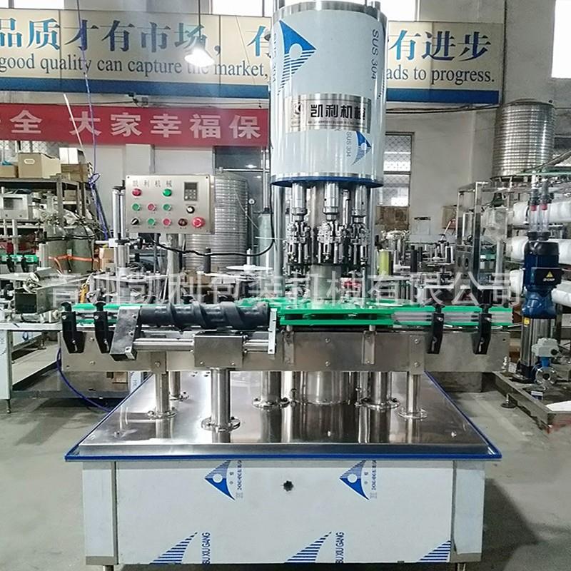 全自动100g燕窝瓶铝盖旋盖机 玻璃瓶铝盖轧盖机 锁盖机设备 封口