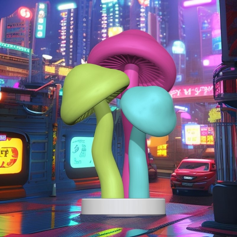 玻璃钢蘑菇摆件卡通蘑菇模型户外幼儿园林景观小区庭院草坪装饰品