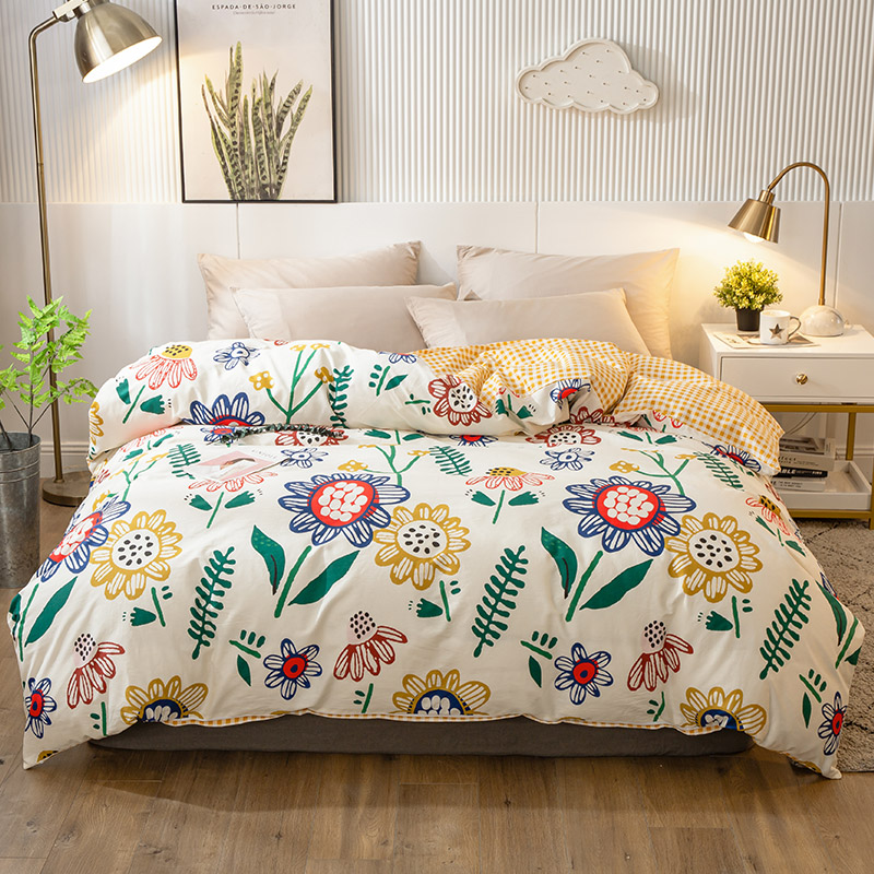 全棉被套单件单人1.5m1.8米学生宿舍100%纯棉双人150x200x230被罩