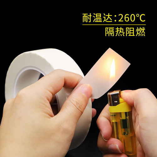 白色耐高温玻璃纤维胶布 变压器锂锰电池电机马达包捆扎F喷沙遮蔽