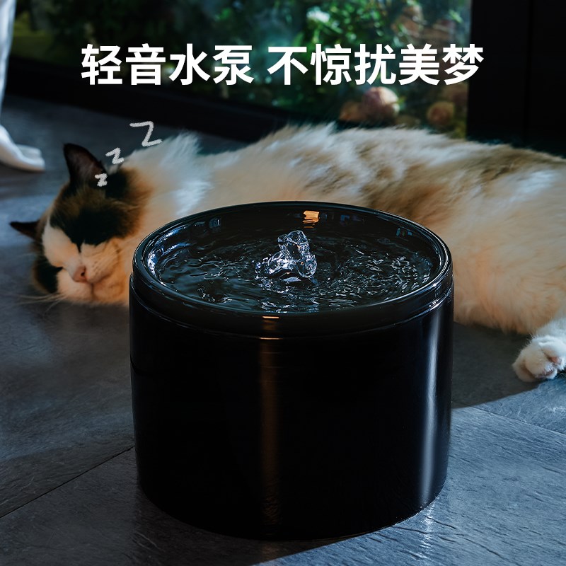 猫咪饮水机陶瓷自动循环猫饮水器流动喝水器宠物狗狗喂水喝水猫碗