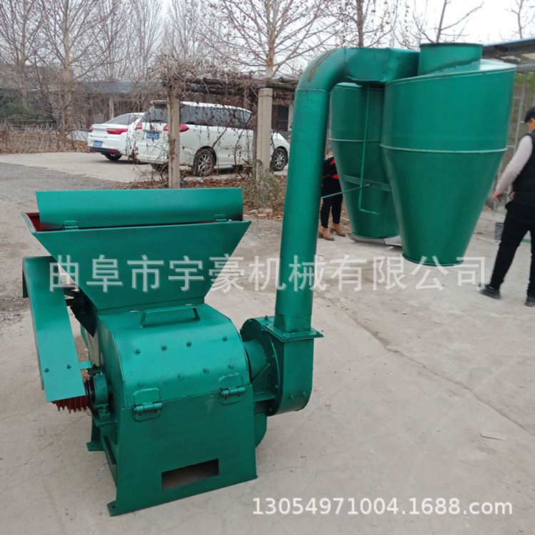 新品玉米破碎打渣机 全q自动自y动进料粉草机 秸秆花生秧麦草稻草