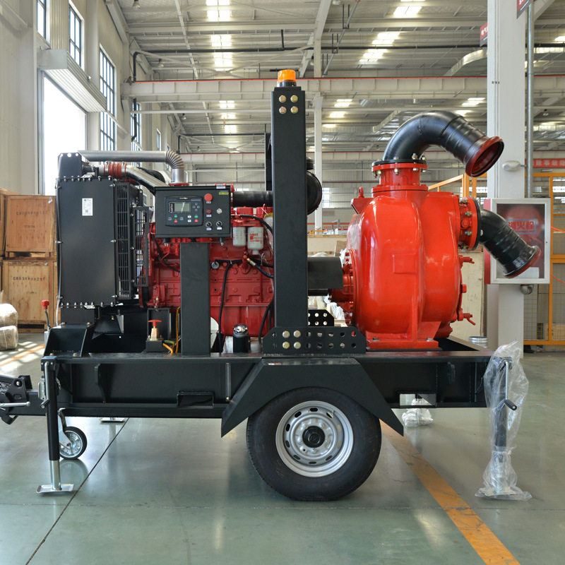 华全 柴油机水泵机组移动拖车抽水泵抗旱防汛灌溉抽水机 厂家直销