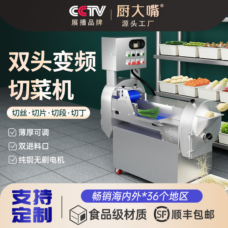 商用切菜机多功能蔬菜切菜机全自动土豆辣椒切片切丝切丁机可定制
