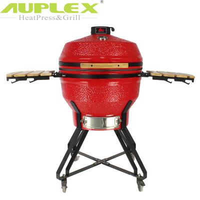 26寸喷釉陶瓷烧烤炉工厂现货Kamado汉堡披萨烤鸡炉keramische