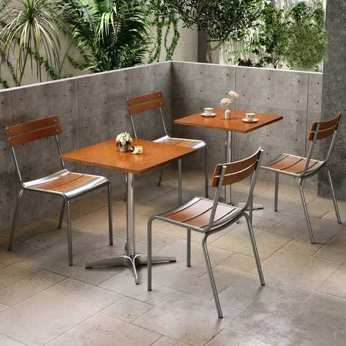 复古工业风咖啡厅餐厅酒吧桌椅韩系轻食料理店网红实木金属风椅子