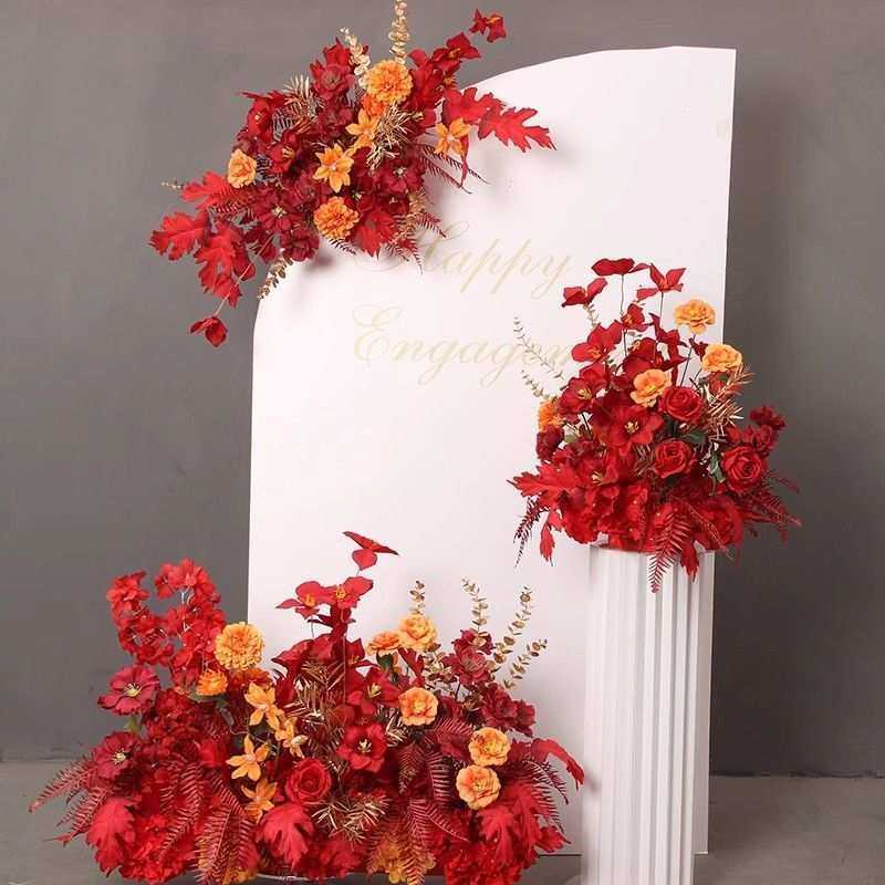 KT板装饰挂花路引花婚庆花订婚假花婚礼布置红色地排花直销热销,电子元器件市场,其它元器件,淘宝优惠券,粉丝福利购,淘宝优惠卷