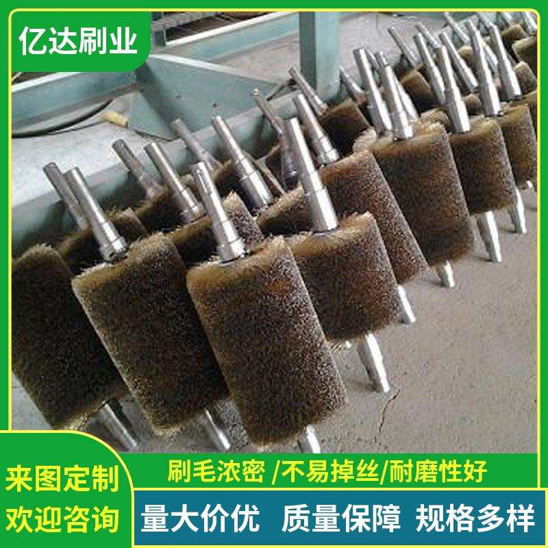 供应山东 河北貂皮刮油机钢丝刷 水貂皮刮油刷 钢丝刷辊
