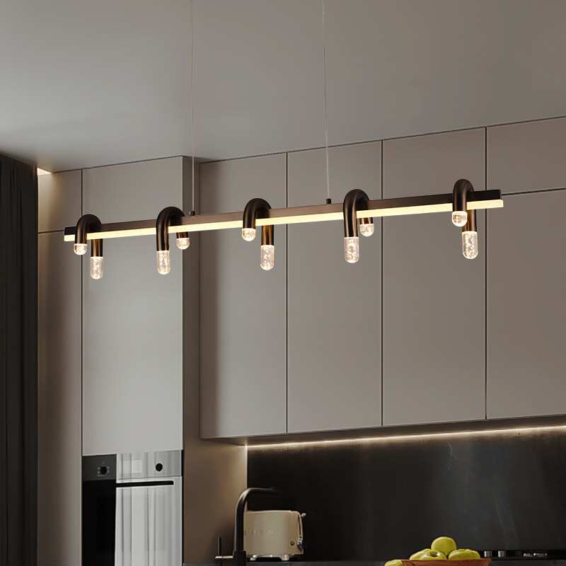 北欧圆形客厅吊灯现代简约餐厅灯主卧室吧台服装店铺商用中山灯具