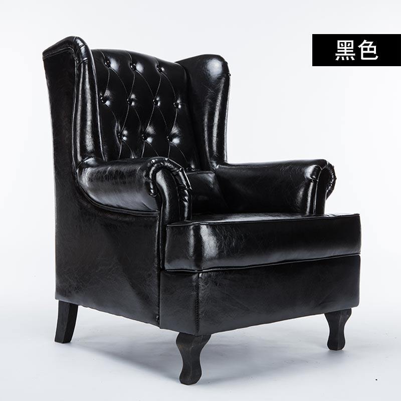 美式单人老虎椅沙发单人双人三人咖啡厅酒吧书房客厅高背欧式,住宅家具,皮艺沙发,淘宝优惠券,粉丝福利购,淘宝优惠卷