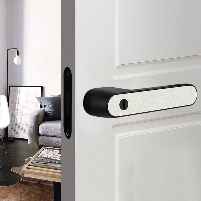 意式极简生态门锁卧室磁吸静音房门锁一字房门锁一字锁现代简约