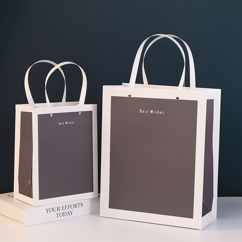 商务风礼品袋礼物袋高档纯色手提袋活动奖品包装袋纯色大礼袋定制