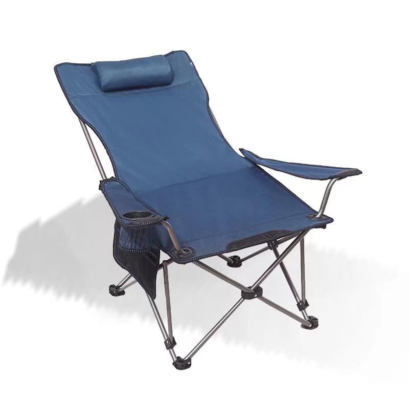户外折叠椅便携式钓鱼椅野餐露营扶手椅靠背午睡躺椅演员休息椅凳