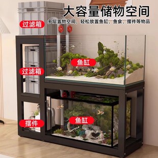 鱼缸架子鱼缸柜鱼缸桌龟缸架鱼缸底座金属钢架超强承重多层置物架