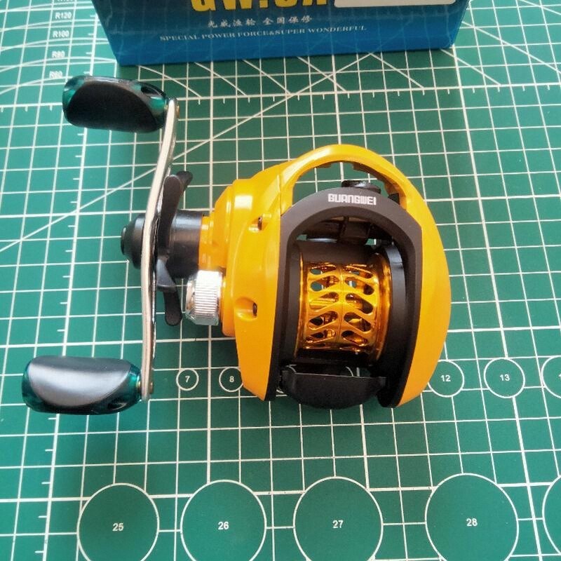 改装小黄轮短轴微物杯钓三秋渔具路亚轻量化线杯水滴轮配件