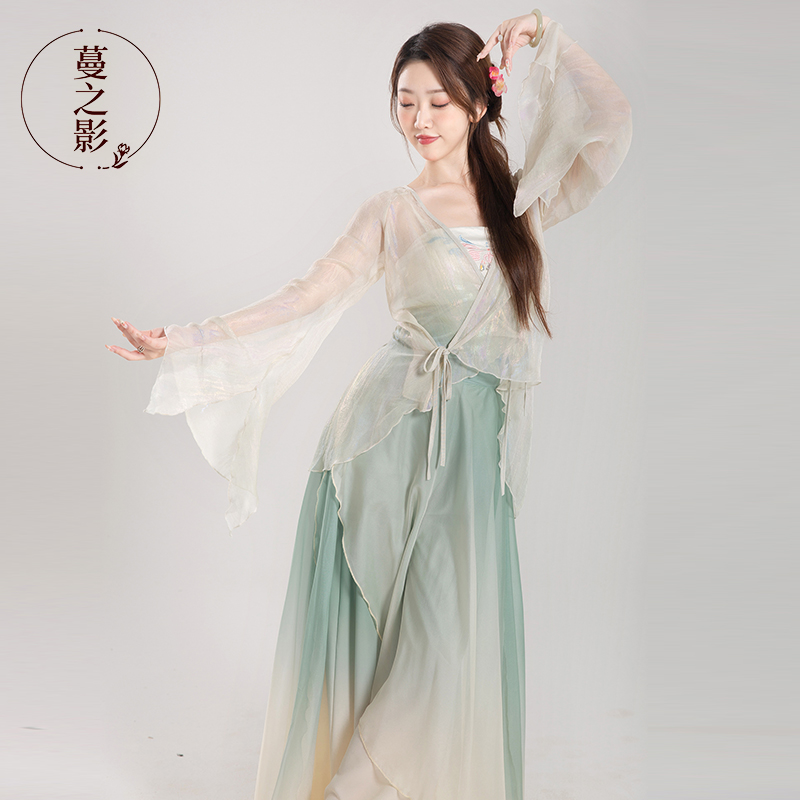 古典舞蹈服练功服民族风分体优雅纱衣中国舞演出表演艺考服装