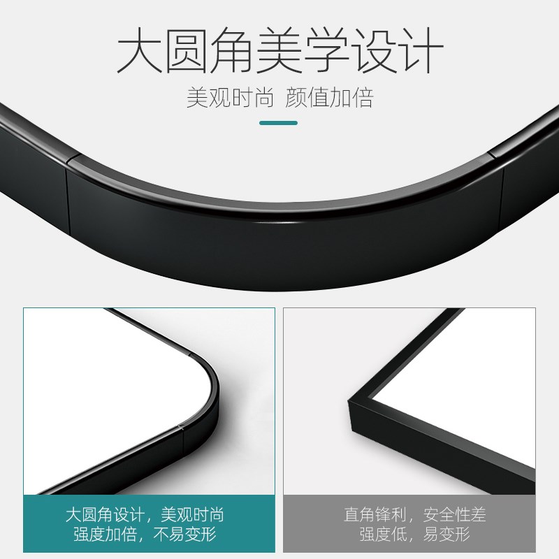 浴室镜子贴墙自粘洗手台化妆镜壁挂式卫生间厕所梳妆免打孔挂墙镜