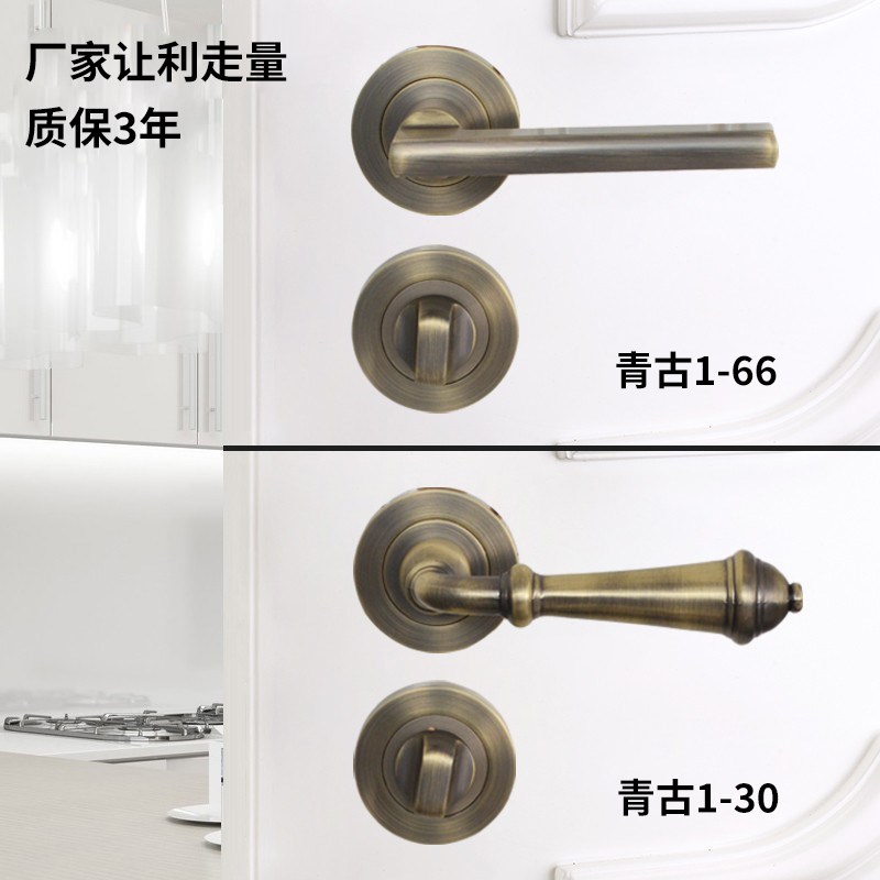 隐形门锁亮金色PVD把手单面拉手暗门现代木门明装卧室背景门藏式