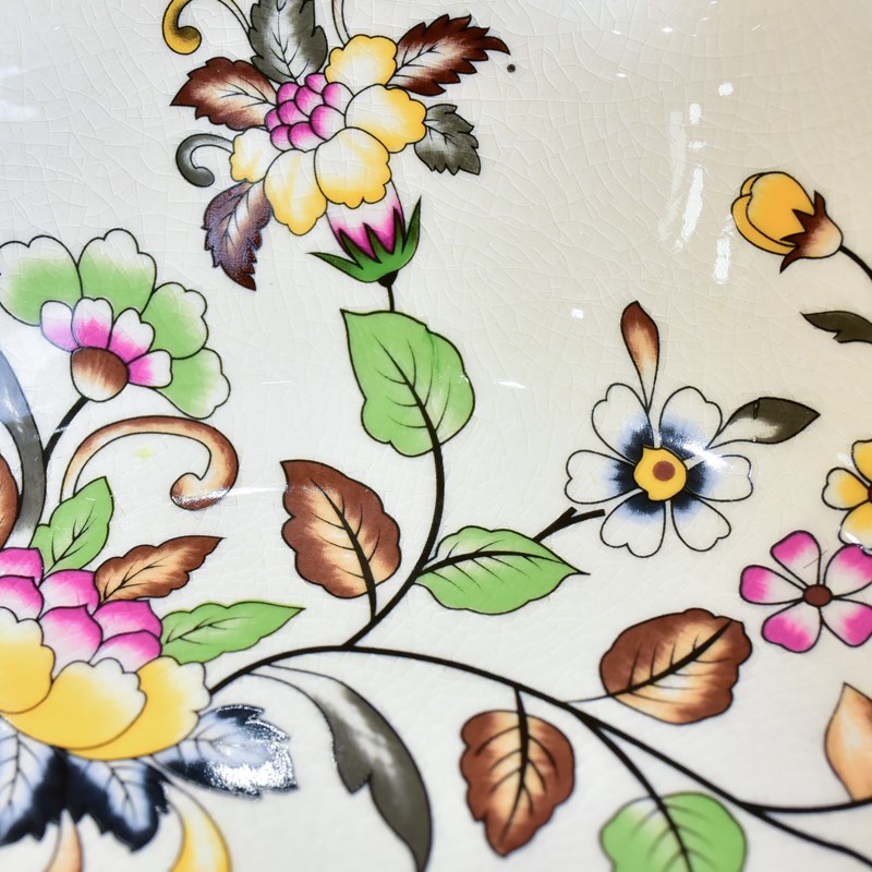 客厅陶瓷水果盘美式家用大号果盘干果盘欧式桌面收纳茶几装饰摆件