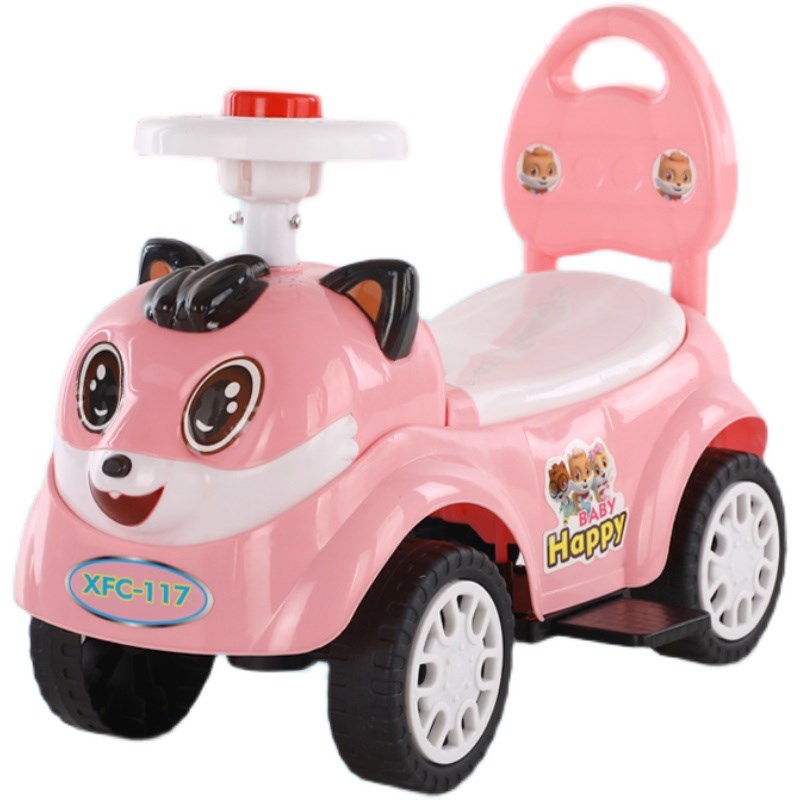 儿童溜溜车可坐可骑滑1到3岁防侧翻男孩女宝宝四轮助步滑行扭扭车