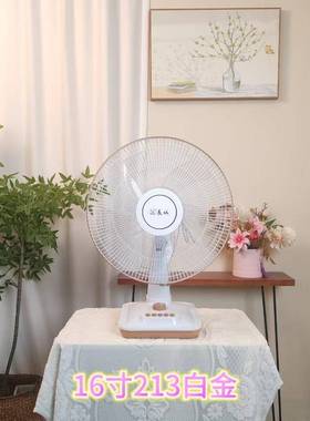 长城台扇16寸风家用43648学宿生舍立定式摇头电扇时台扇