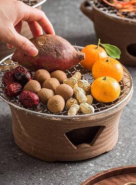 煮炉炭PJP装老用式炭炉煮套茶家全套碳火烤茶茶室内烤火炉围炉煮