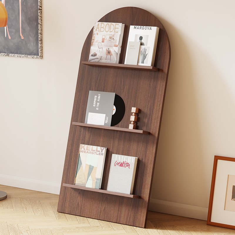 书架杂志报刊书报展示架落地w办公室靠墙宣传册收纳资料陈列置物