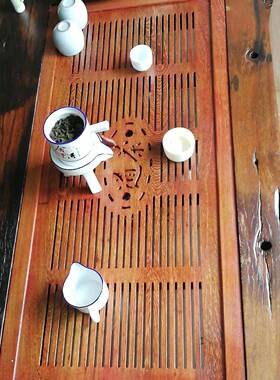 6B76具鸡翅木实茶桌茶几茶盘入嵌式漏水板木茶盖板家F76J7779用泡