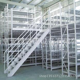 阁楼货架可938拆卸放置架动移组合式 架大型工业货架格框网货架