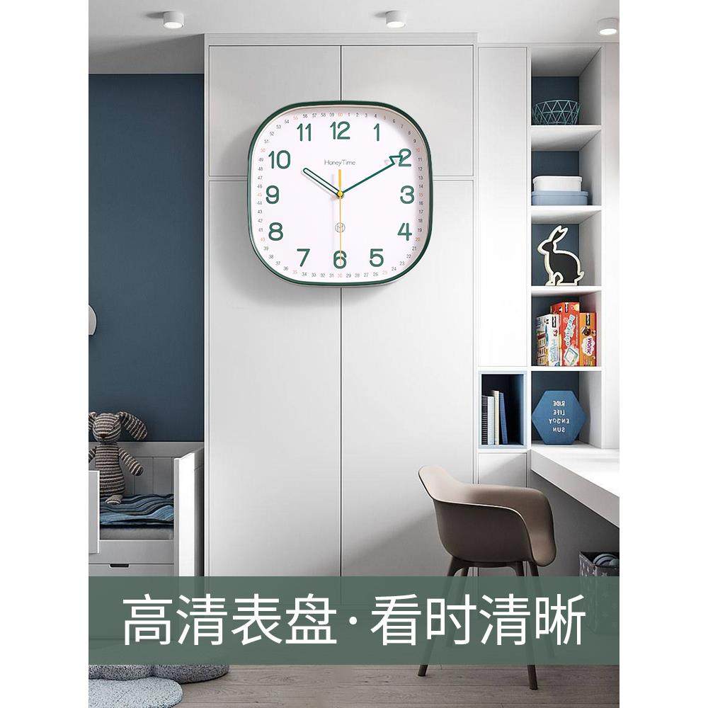 xyt现代约挂钟款客家厅静简音钟F769TH9M表用挂墙石英卧室挂表新2