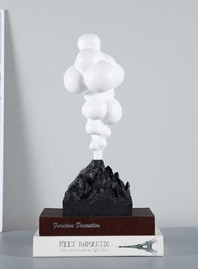 现YQ-H101代抽象创处艺术火山意爆发售楼客厅卧室件样板间酒店装