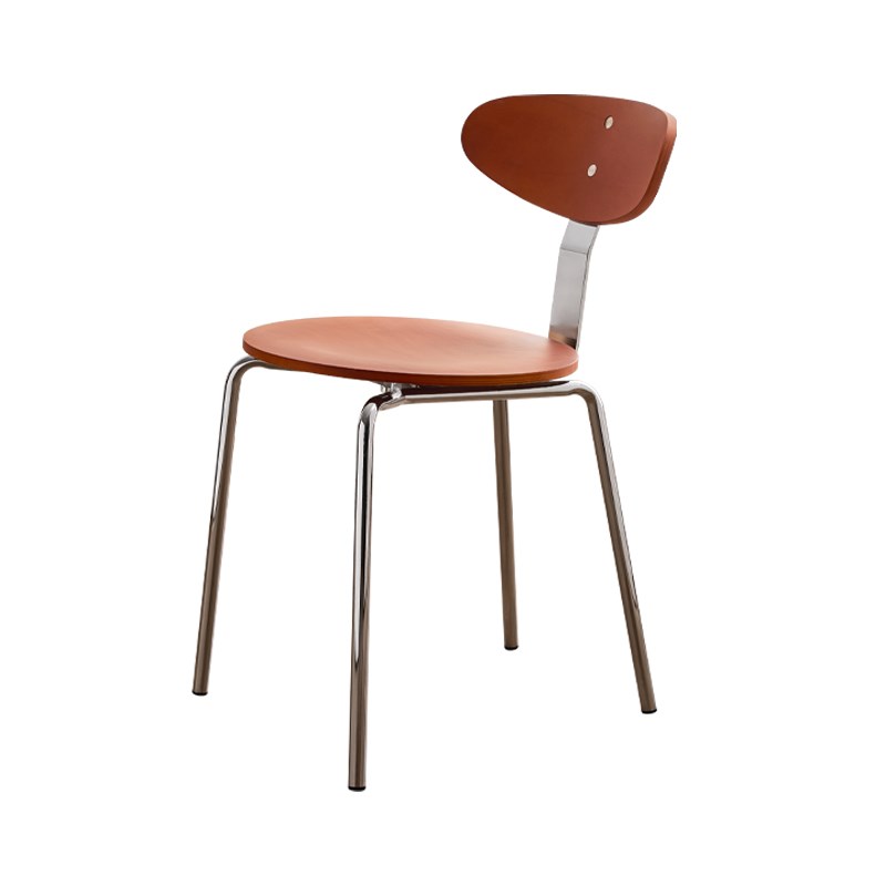 北欧创意家用餐椅实木中古书桌靠背E椅小户型咖啡厅餐桌椅洽谈凳