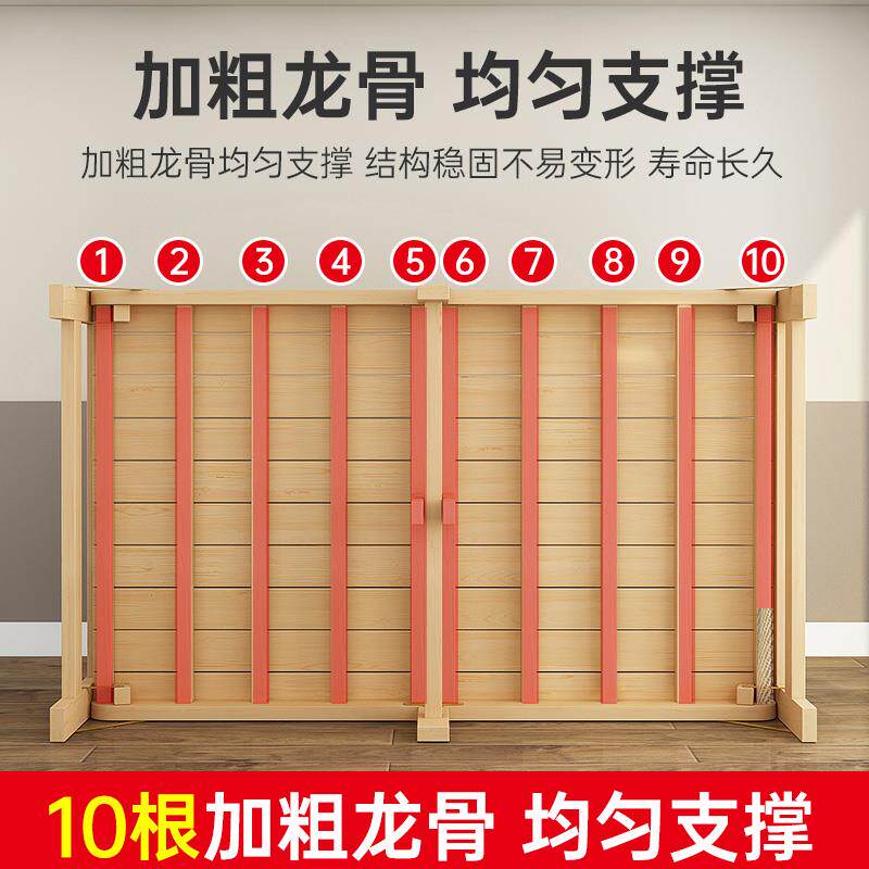 叠床单人实木成人办公室CPA午.休折床12硬板床出租房米结实耐用小