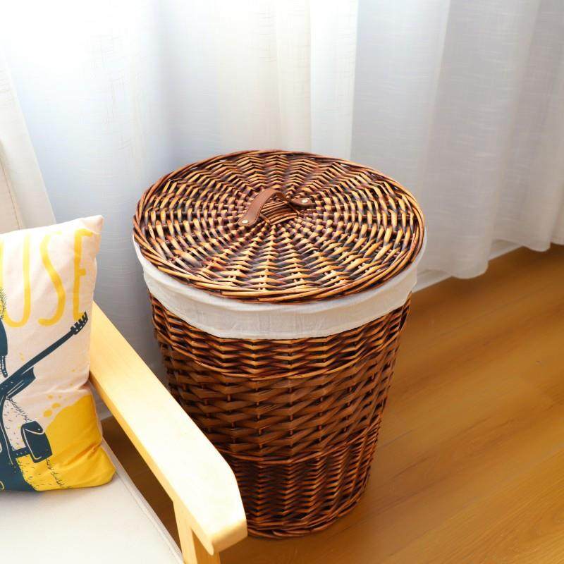 柳脏藤编织衣篮容量大脏衣篓收LBXWPC纳筐卫生间洗篮脏衣服收纳桶