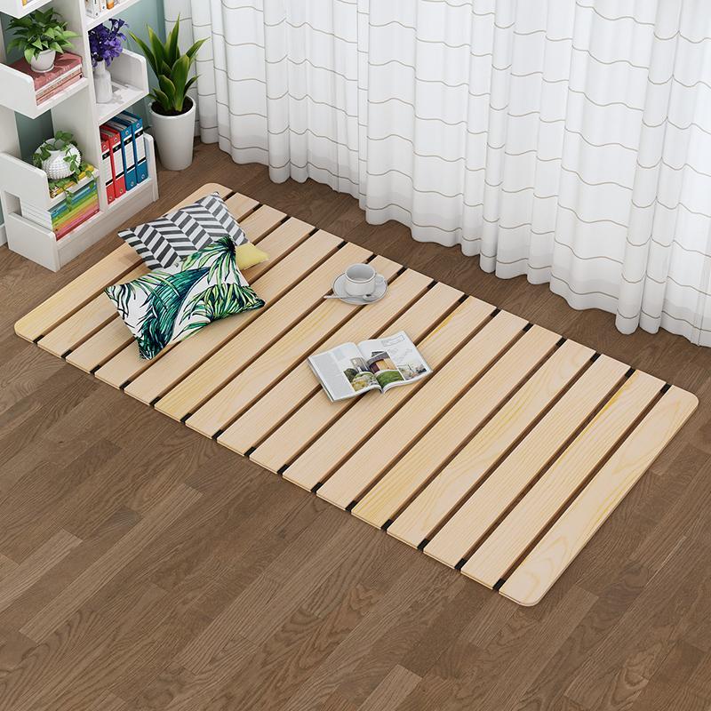 实木床板折叠床垫硬床板榻榻米床垫护腰硬床J板1.8米1.5排骨架单