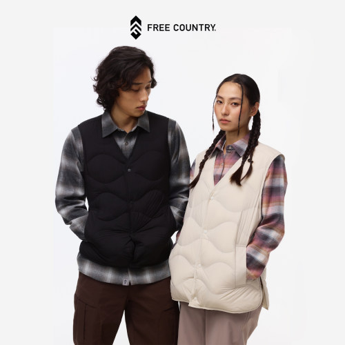【秋冬新品】Free Country 2026男女同款鸭绒马甲保暖轻盈休闲风