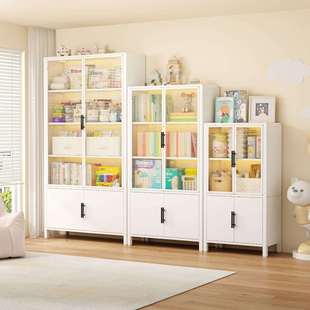 阳光板组合柜门钢制柜体收纳柜自组装金属儿童宝宝铁艺柜书房书柜