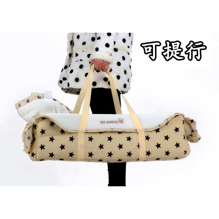 婴儿手提篮子新生儿睡篮手工草编筐子宝宝摇篮床便携式婴儿篮