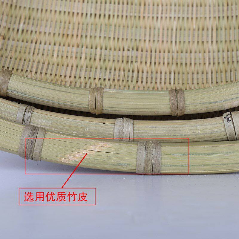 竹编手工竹制筲箕收纳厨房淘米沥水篮收纳摘菜篮饭店用竹篓装菜篓