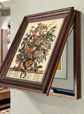 美式电表箱装饰画幸福树20v21新款欧式壁画遮挡配电箱餐厅高档挂