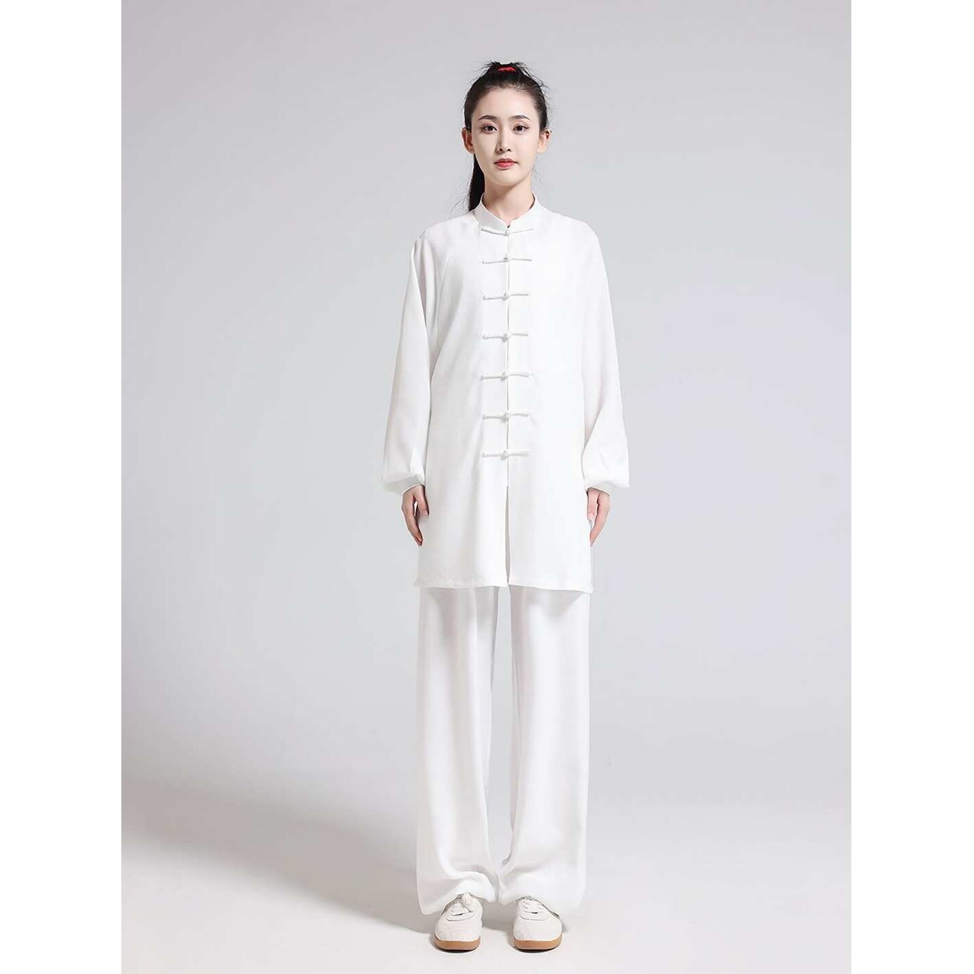 御承棉麻太极服武术服八段锦表演服男款春夏款E18