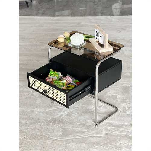 床头柜卧室现代简约小型床边柜家用高级创意轻奢床头收纳柜置物架