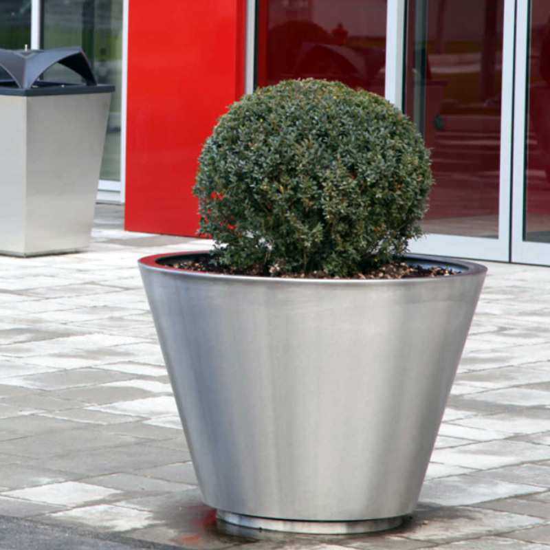 厂家批量供应组合不锈钢花钵酒店写字楼道户外金属花箱园艺圆花盆